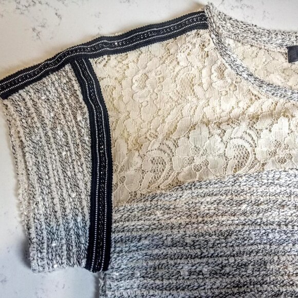 Sanctuary Lace & Ribbon Trim SS Top - Picture 6 of 6